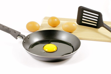 Let's cook a fried egg