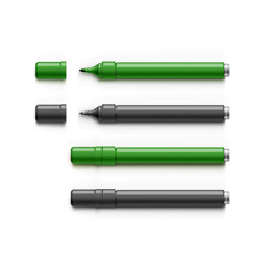 Set of Markers, Highlighters, Felt Tip Pens