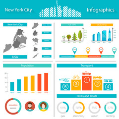 Vector infographics New York City