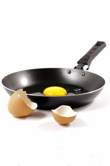 Skillet and egg without frying
