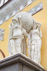 Nymphs Holding a Globe, Admiralty Building, St.Petersburg, Rus