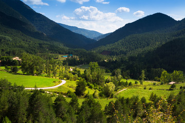 Mountains landscape in summer day