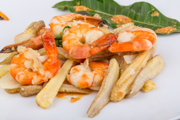 Shrimp and corn salad