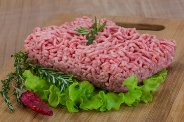 Raw minced meat