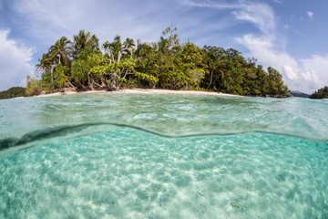 Clear Water and Tropical Island