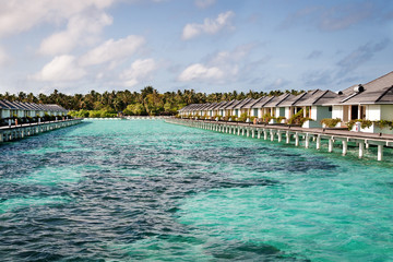 Bungalows in the Maldives