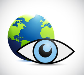 international surveillance eye concept