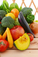新鮮な野菜と果物