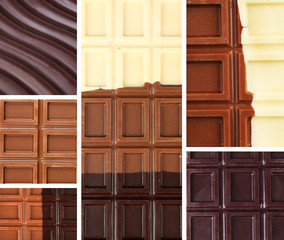 Chocolate collage