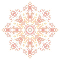 Damask Vector Orient Pattern