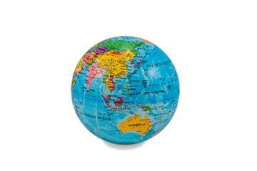 Globes with Australia