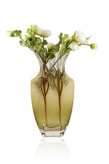 Bouquet in a glass matt vase