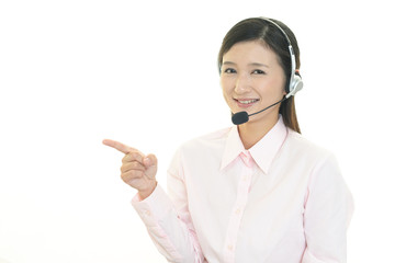 笑顔のオペレーター