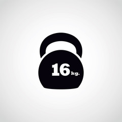 Kettlebell  16 kg.