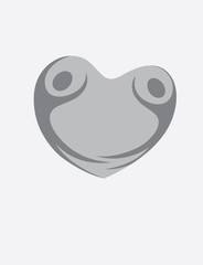 Heart love people, art vector design