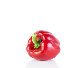 red bell pepper isolated