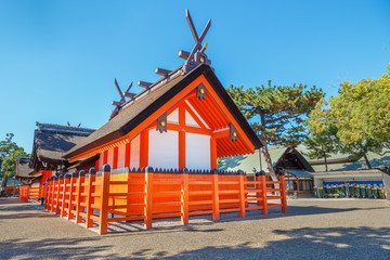 Naklejka premium Sumiyoshi Grand Shrine in Osaka