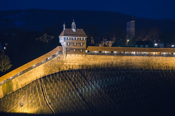 Esslinger Burg bei Nacht