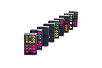 Domino isolated on white background