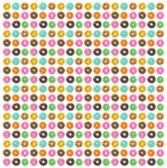 Donuts isolated on white background