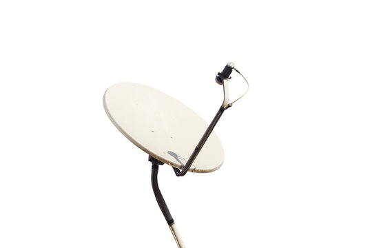 satellite dish on a white background