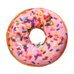 Donut with sprinkles isolated - 78029240