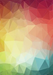 Poster Flat Style colorful geometric abstract background © igor_shmel