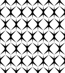 Naklejka premium Black and white seamless pattern modern stylish.