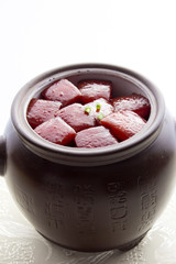Pork braised in brown sauce
