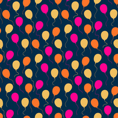 Holiday pattern with balloons