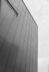 Black and white of Modern building