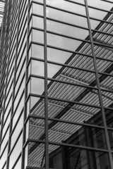 Black and white of Modern building