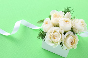 ギフト、花のアレンジ