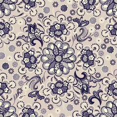 Seamless floral pattern vintage