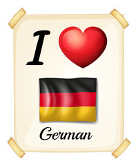 I love German