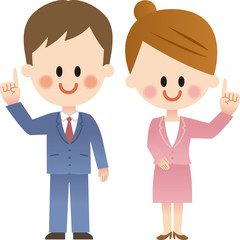 男性社員と女性社員