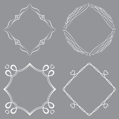 Set of nice decorative frames