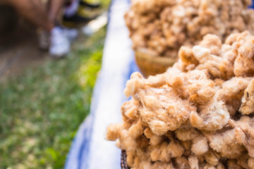 Pandas in a container.