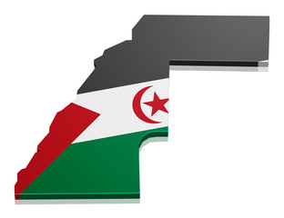 Map Western Sahara