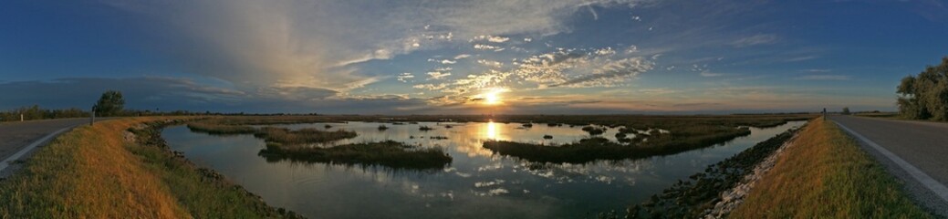 sunset above the lagoon
