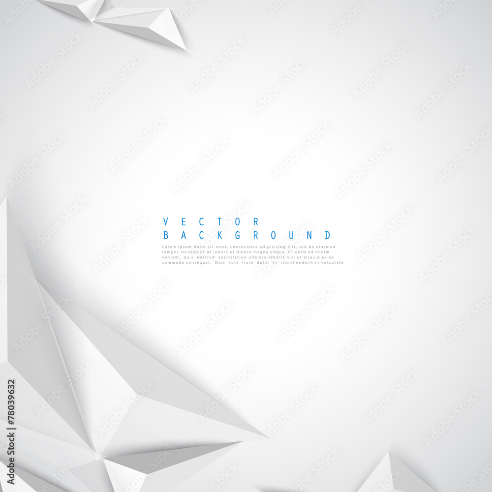 Wall mural vector background abstract polygon triangle.