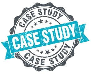 Fototapeta premium case study vintage turquoise seal isolated on white