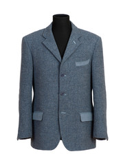 Mannequin in Elegant Gray Business Suit