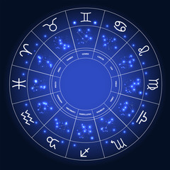 Set of Symbol Zodiac Sign. Vector Illustration.