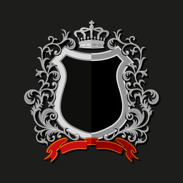 Coat Of Arms In Modern Flat Style