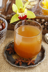 Sweet drink made of tropical fruits
