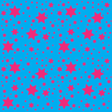 Seamless Pattern Space. Starry Sky. Vector Illustration.