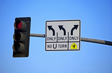 LA Traffic Lights and sign