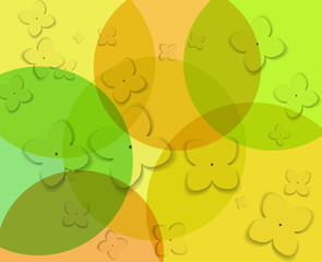 Vector background with flowers