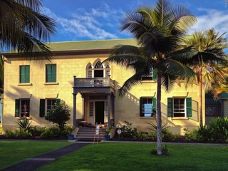 Hulihe'e Palace, Kailua Kona, the Big Island of Hawaii, USA - obrazy, fototapety, plakaty